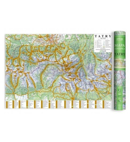 Mapa zdrapka - Tatry 1:50 000