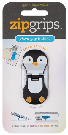 ZipGrip uchwyt na palce do telefonu Pingwin
