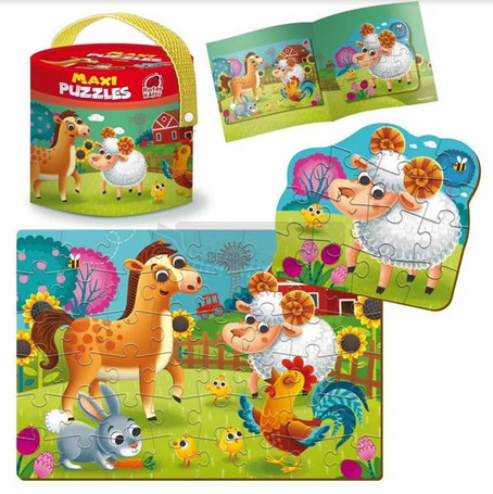 Maxi puzzle 2w1 Farma