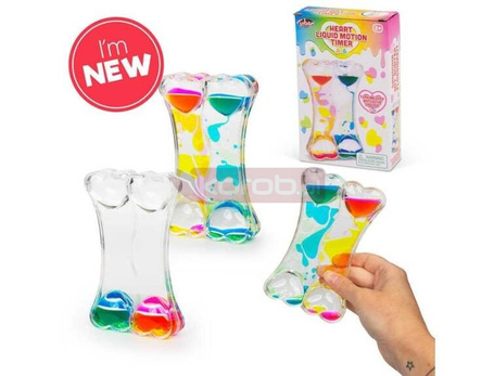 Klepsydra z płynem w kształcie serca