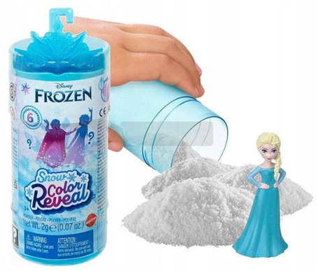 KRAINA LODU LALKA NIESPODZIANKA Color Reveal SNOW HMB83