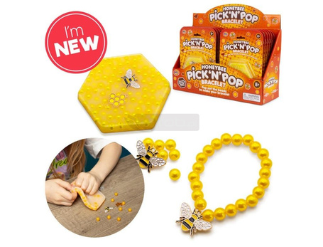 Bransoletka własnej roboty - pszczółki