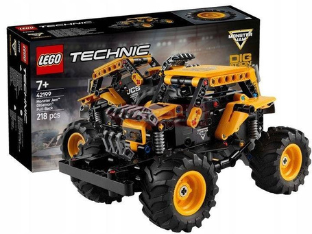 LEGO TECHNIC 42199 Monster Jam0 DIGatron Pull-Back, zestaw klocków +7 lat