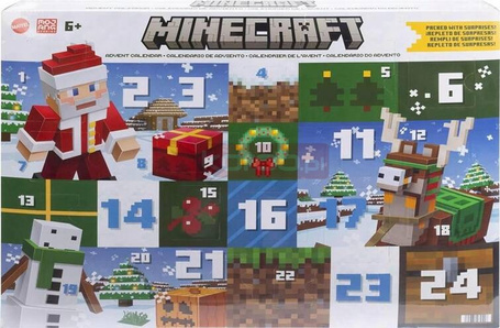 MINECRAFT KALENDARZ ADWENTOWY 2024 24 niespodzianki HXM86