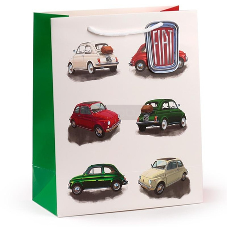 Torba na prezenty Fiat 500 Retro Repeat L