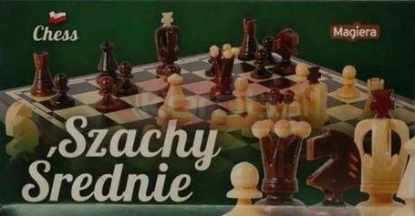 Szachy drewniane średie 31cm