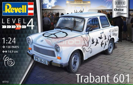 Model plastikowy Trabant 601S Builders Choice 1/24