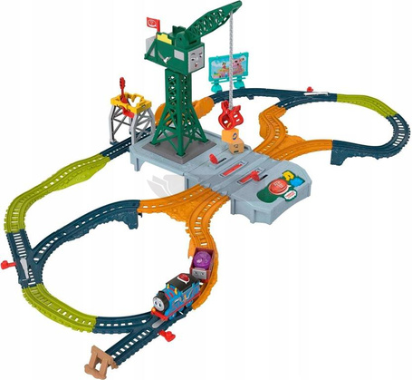 FISHER PRICE TOMEK ZESTAW TORÓW Z RUCHOMYM DŹWIGIEM Cranky HXG13