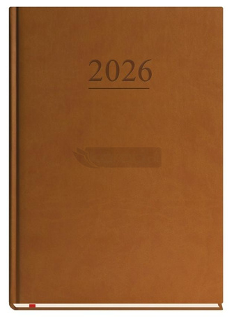 Terminarz 2026 B5 tygodniowy klasyczny brązowy