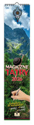 Kalendarz 2026 paskowy wąski magiczne tatry