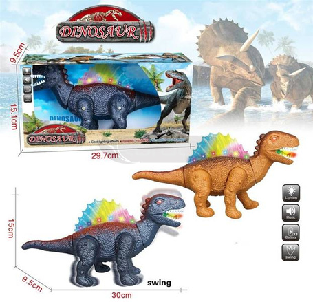 Dinozaur na baterie ze światłem i dźwiękiem MIX