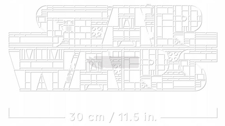 LEGO STAR WARS 75407 LOGO STAR WARS ZBUDOWANE Z KLOCKÓW zestaw klocków