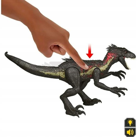 JURASSIC WORLD ULTIMATE DAMAGE Indoraptor, ze światłem i dźwiękiem JCG26