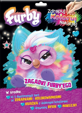Furby. Zdrapuj, koloruj, naklejaj