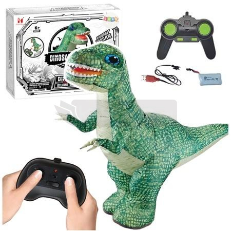 Duży dinozaur dmuchany R/C zielony 130x190cm