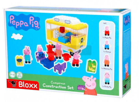 Zestaw klocków z figurkami BIG Bloxx Kamper Świnki Peppy