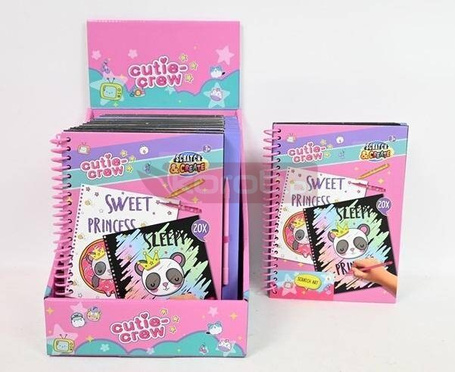 Książeczka ScratchBook z grafikami CUTIE CREW