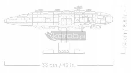 LEGO STAR WARS 75405 KRĄŻOWNIK HOME ONE, zestaw klocków +18