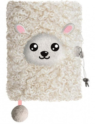 Pamiętnik A5/96K z kłódką 3D Sheep