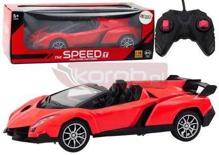 Auto sportowe RC 1:16 czerwone