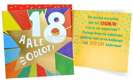 Karnet Urodziny 18