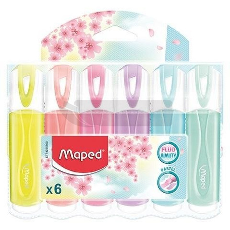 Zakreślacz Fluo Peps pastel 6 kolorów MAPED