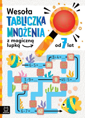 Wesoła tabliczka mnożenia z magiczną lupką 7 lat