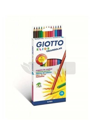 Kredki ołówkowe Elios Triangular 12 kolorów GIOTTO