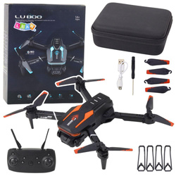Dron R/C LU800 kamera światła LED pomarańczowy