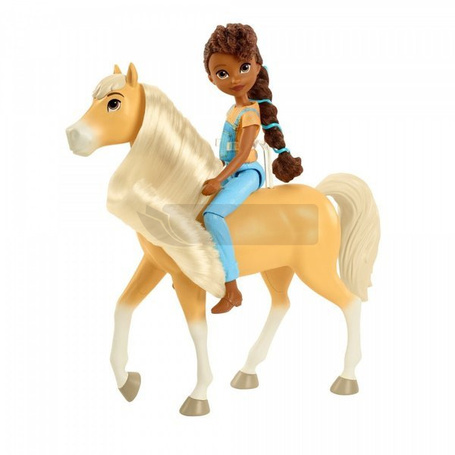 Lalka + beżowy koń Mustang Duch wolności 