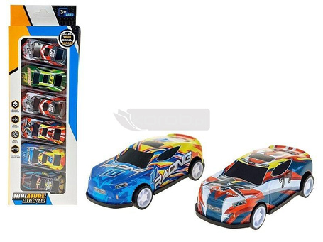 Zestaw 6 aut metalowych 26,5x9x2,6cm