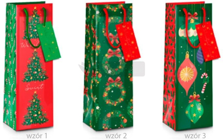 Torba prezentowa Boże Narodzenie B 11x11x36cm MIX