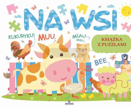 Książka edukacyjna z puzzlami. Na wsi