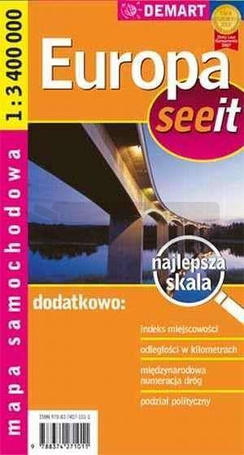 Europa see it - mapa samochodowa 1:3400000