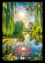 Kalendarz 2026 A3 ścienny jednostronny kwiaty