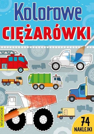 Kolorowe ciężarówki naklejkami
