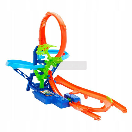 HOT WHEELS STUNT TRUCKS Powietrzna kraksa + autko, zestaw dla dzieci +5 JFD12