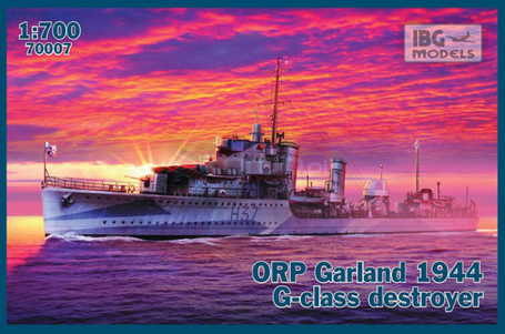 Model plastikowy ORP Garland 1944 G-class Niszczyciel