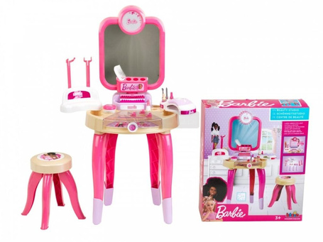 Toaletka Barbie z lampą do paznokci hybrydowych