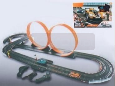 Tor samochodowy z dwoma pętlami auta x2