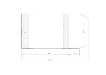 Okładka regulowana 244x410mm (50szt)