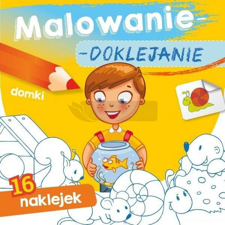 Malowanie-doklejanie. Domki