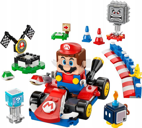 KLOCKI LEGO SUPER MARIO 72043 MARIO KART INTERAKTYWNA FIGURKA MARIO + KART