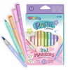 COLORINO FLAMSTRY PASTELOWE DWUSTRONNE 10 kol 80875