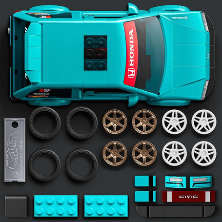 MATTEL BRICK SHOP HOT WHEELS SPEED SERIES Speed Series Custom 90 Honda Civi JHF62