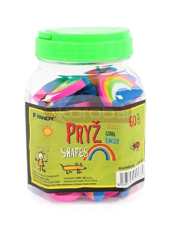 Gumka Shapes tęcza (60szt)
