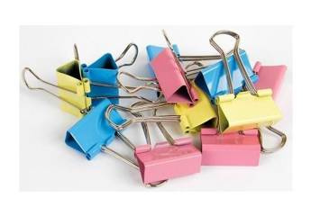 Klipy 25mm kolorowe 48szt
