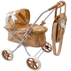 Wózek dla lalek głęboki z torbą