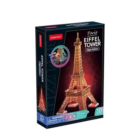 Puzzle 3D Wieża Eiffla LED