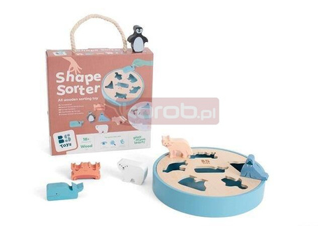 Drewniany sorter Zwierzęta Arktyki